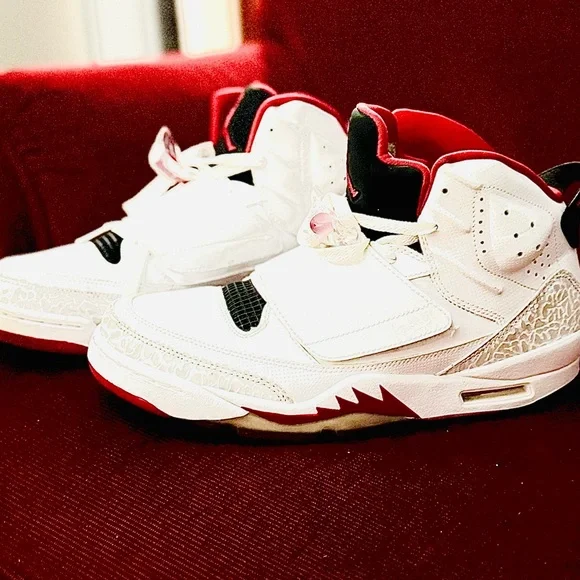 Nike Air Jordan Son of Mars “Fire Red” 512245-112 White/Gym Red/black **SOLD* - Picture 4 of 12